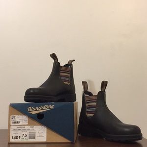 Blundstone Boots, Stout Brown Stripes, USAW 10.5